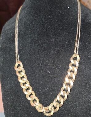 VM Brand Bronze-Tone Chain Necklace 18 Inch C